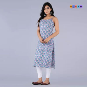 Printed Sleeveless Women's Rayon Summer Kurti | Kolkata Dekho