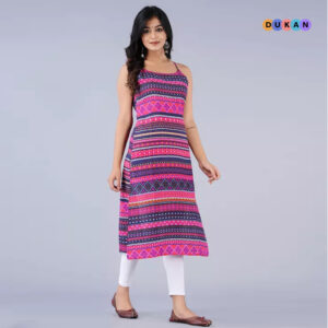 Summerely Pinked Women's Rayon Summer Kurti | Kolkata Dekho