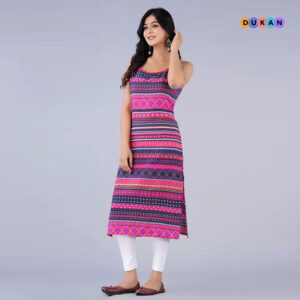 Summerely Pinked Women's Rayon Summer Kurti | Kolkata Dekho